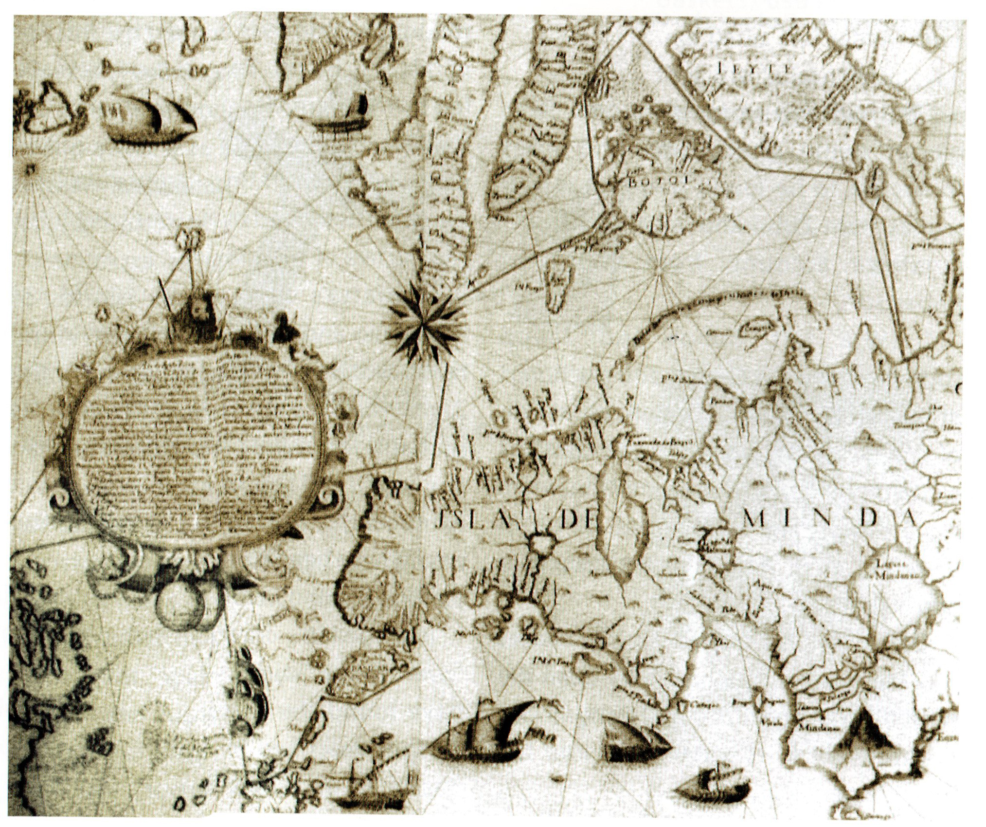 Murillo de Velarde map of 1750 showing the island of Mindanao